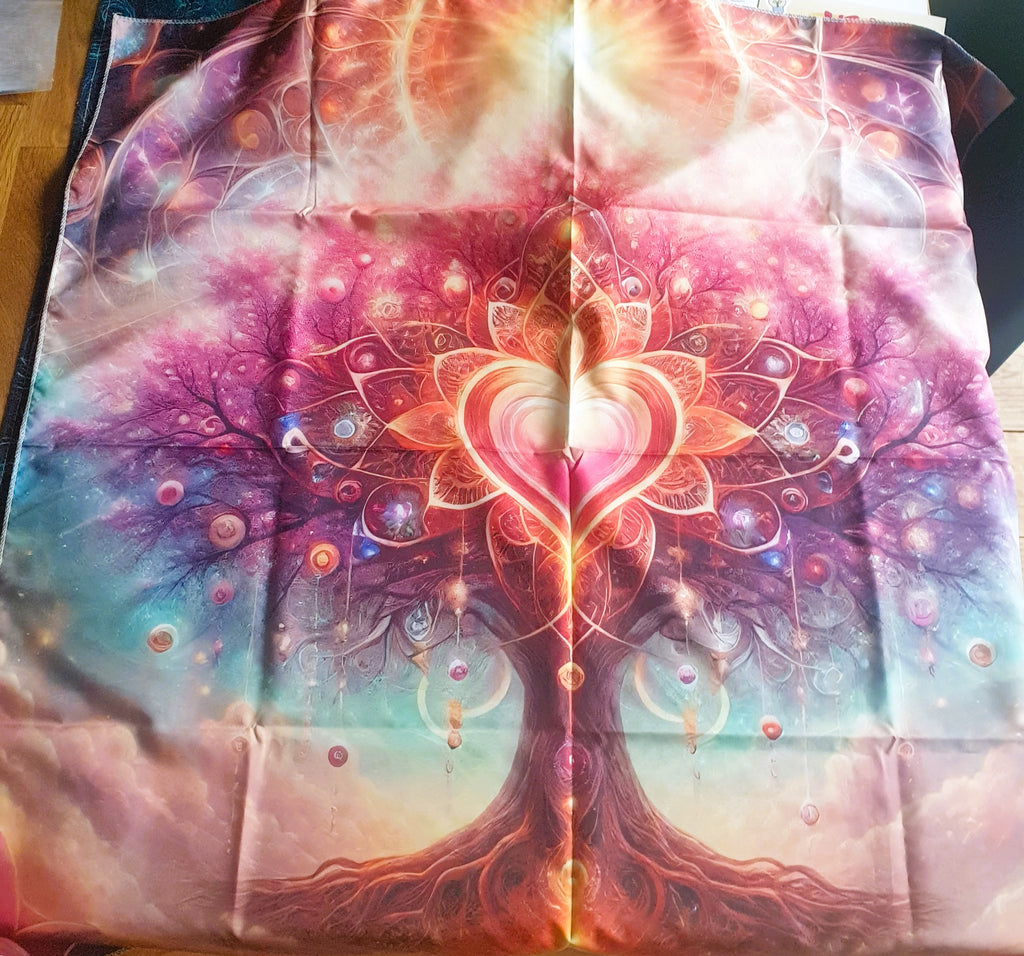 Tischdecke Stammbaum Herzchakra