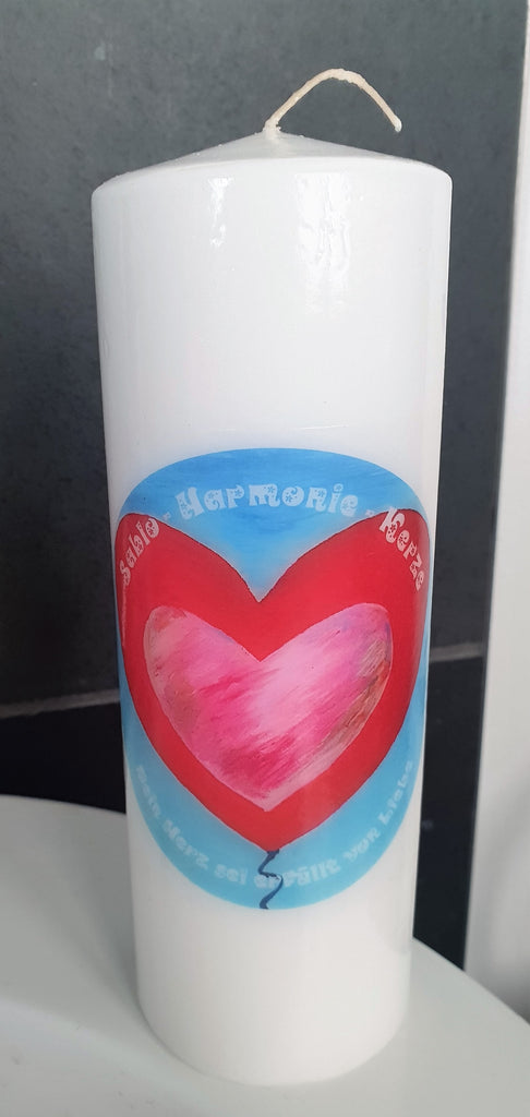 Sablo-Harmonie-Kerze "Dein Herz sei erfüllt von Liebe"