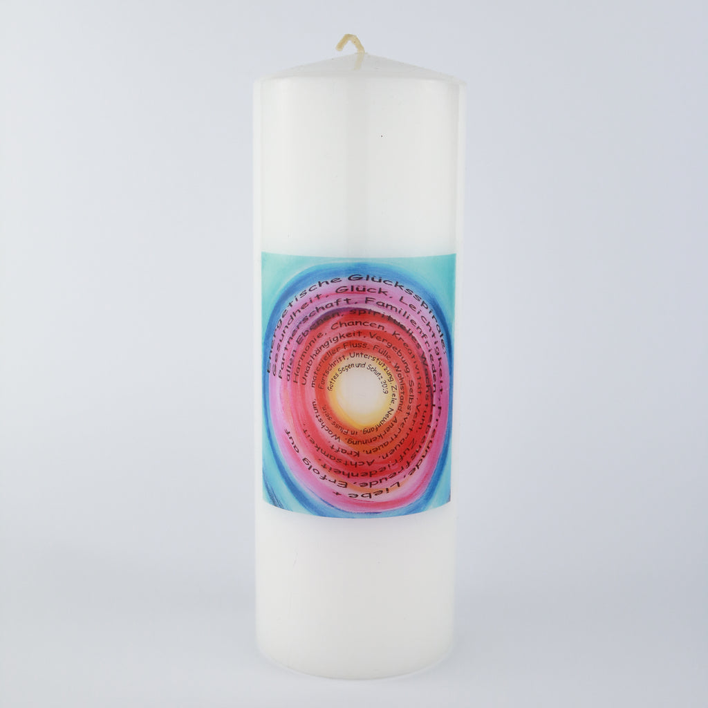 Kerze: Spirale des Glücks